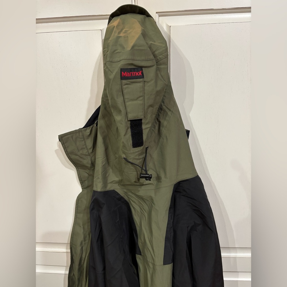 Marmot Gore-Tex Ski Shell Jacket Men’s M Green Black - Picture 6 of 8